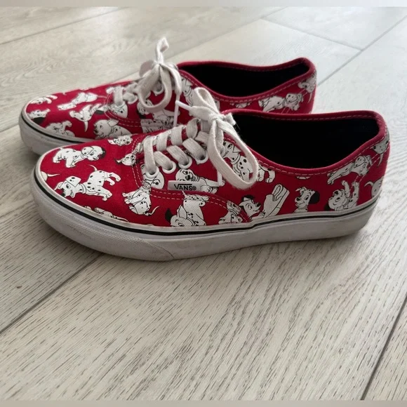 Vans X Disney 101 Dalmatians Authentic Low-Top Sneakers 6.5M / 8W - Picture 3 of 7